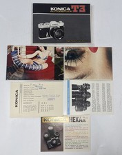 Konica Autoreflex T3 Owners / Instruction Manual With Inserts And Sleeve