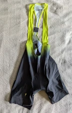 SPECIALIZED Hyprviz Bib Cycling Shorts Womens Small Black Neon Yellow