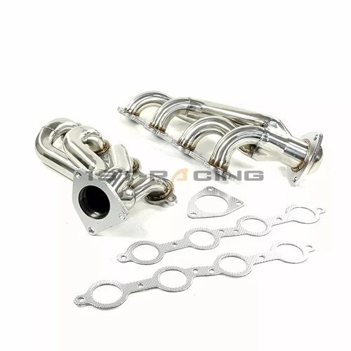 Pair Exhaust Headers for 2002-2013 Cadillac Escalade Hummer H2 V8 5.3L 6.0L 6.2L