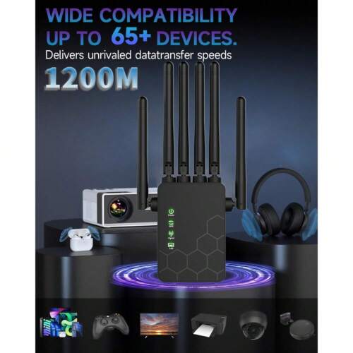 2025 WiFi Extender Signal Booster, Up To 10k+Sq. Ft And 58+ Devices, Internet Bo