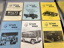 Lot Of 6 Willys World Magazine - 1980-81 Club Jeepster Willys-overland Cj-5 Jeep
