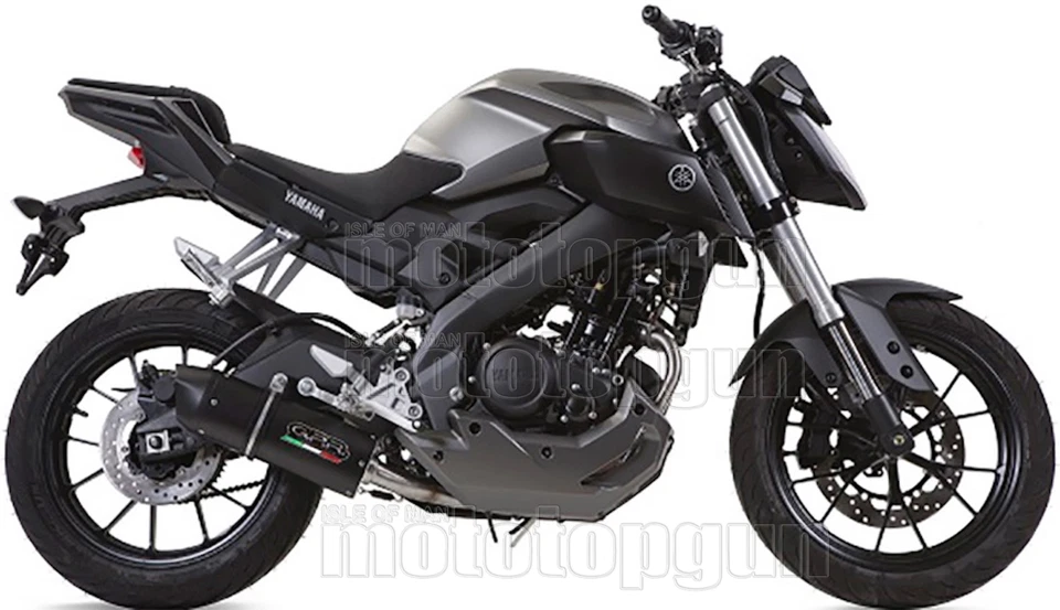GPR EXHAUST HOM FURORE BLACK YAMAHA MT 125 2014 14 2015 15 2016 16 2017 17 - Image 2 of 3