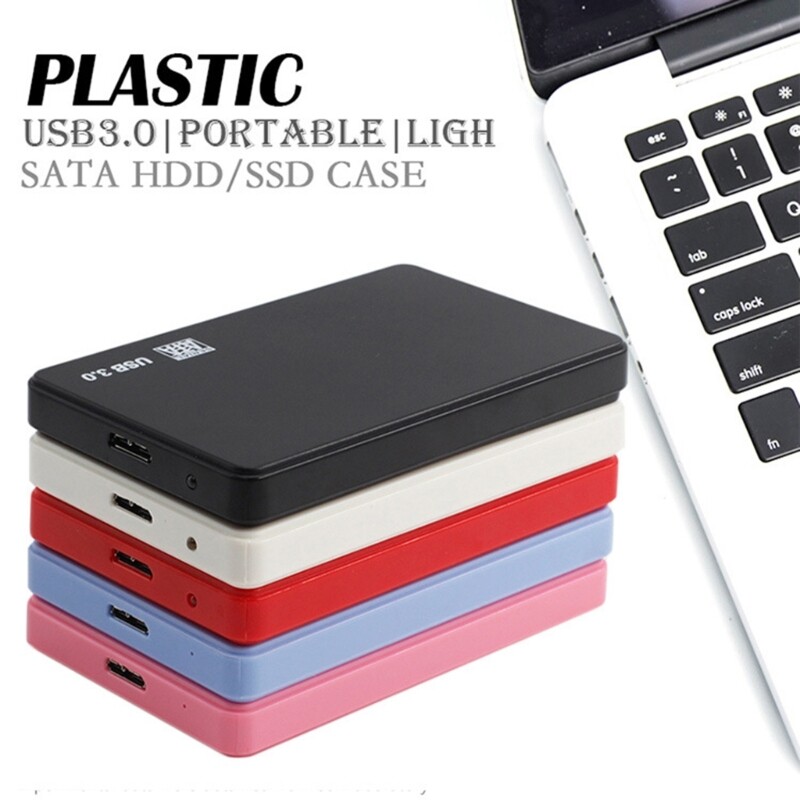2.5in SATA SSD HDD Enclosure USB 3.0 External Hard Drive Case-image