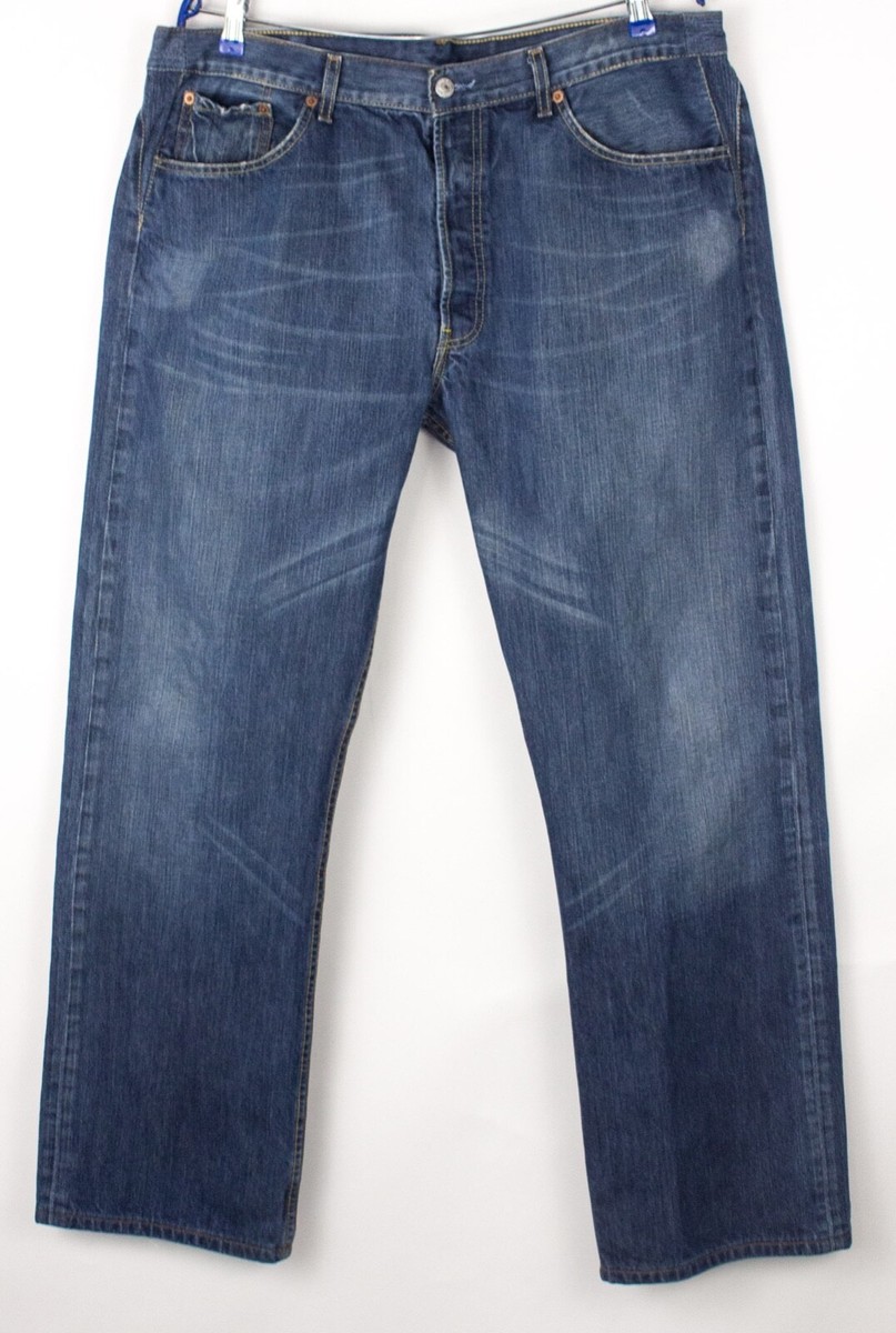 LEVI STRAUSS & CO. ダークブルーデニム W38 L32 LEVI'S STRAUSS & CO Men Straight Leg Jeans Size W38 L32