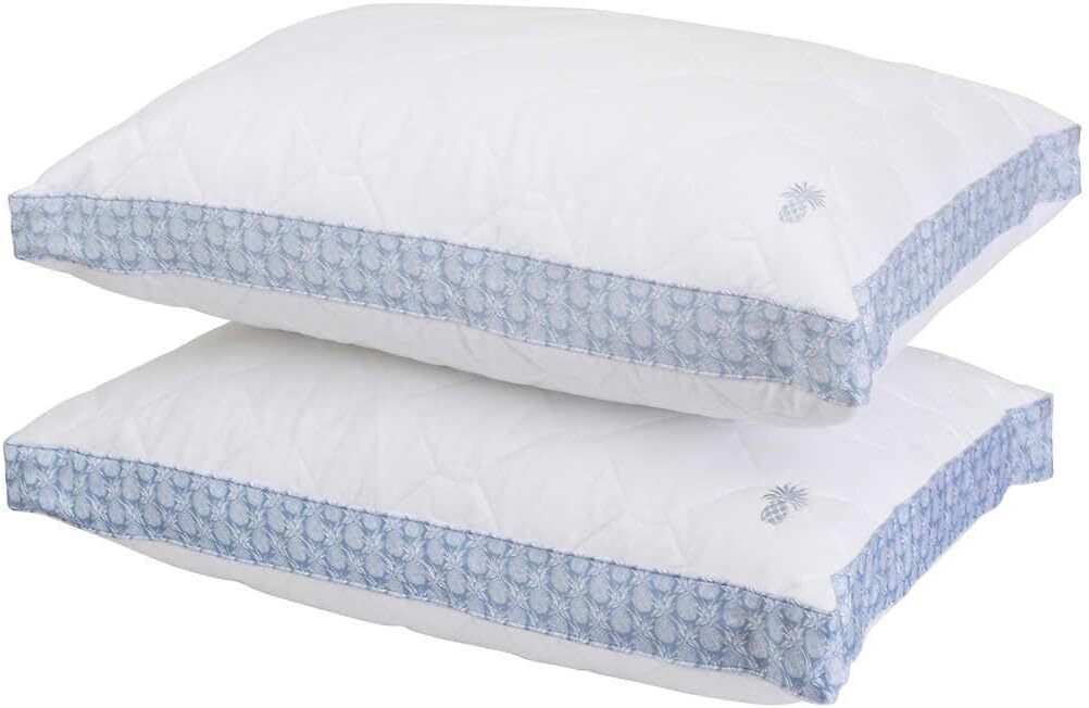 Tommy Bahama Quilted Pillow 2-Pack (Blue, Orange) | eBay