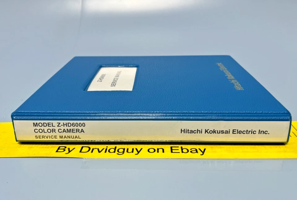 Hitachi Model Z-HD6000 Color Camera Service Manual - Image 3 of 3