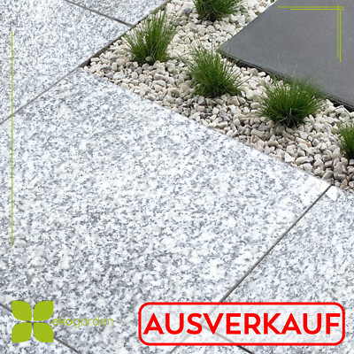 Terrassenplatte aus Granit 60x60x2cm Granitplatte Fliese Bodenplatte Grau G602