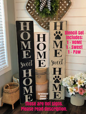 ON SALE Home Sweet Home Stencil Set, See Description 3 PC SET, NOT A SIGN 