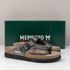 Mephisto Helen Black Zebra Sandals, Size 35 5 US 