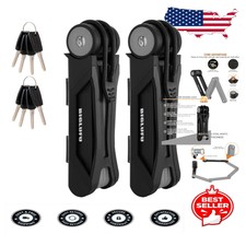 Secure Folding Bike and Motorcycle Lock - Hea...