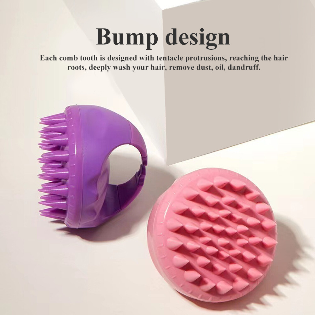 Solid For Dandruff Men Women Wet Dry Spa Scalp Massager Shampoo Brush eBay