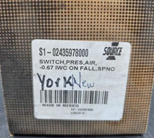 SOURCE 1 Furnace Air Pressure Switch S1-02435978000 NEW