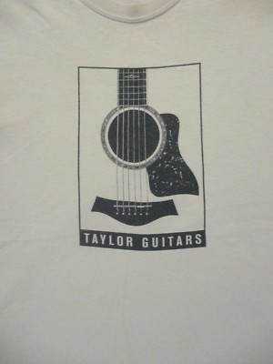L cream TAYLOR GUITARS BRAND LOGO t-shirt unbranded