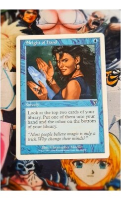 MTG Sleight of Hand   Nm Seventh 7th Edition 2001 Magic The Gathering Card Og