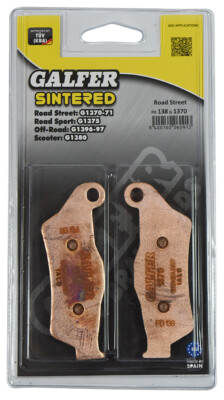 Galfer Brake Pads Front For Sherco SE 510 i R Nissin Rear Caliper 2012-2013