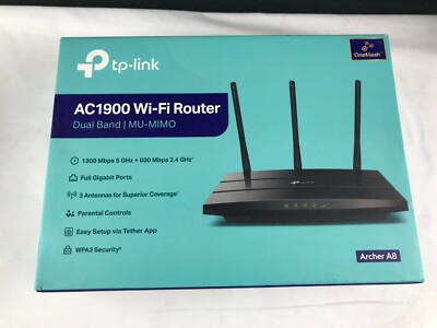 TP-Link AC1900 Smart WiFi Router (Archer A8) Dual Band MU-MIMO