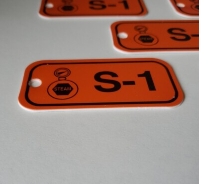 Brady Lockout Tags 105699 1.5''X3'' S-1 Black On Orange Energy Tags PACK OF 5 