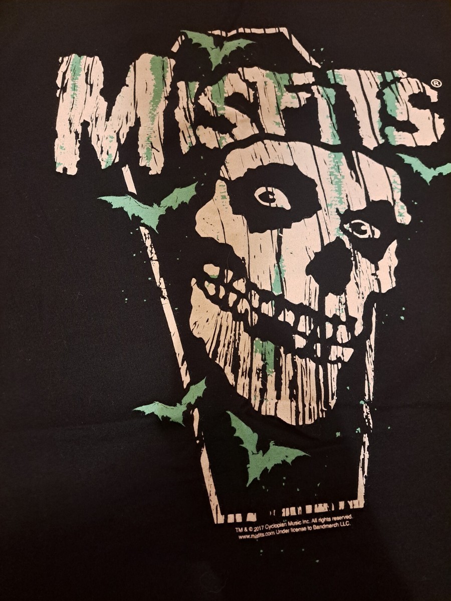 NEW!!!THE MISFITS Feind Skull Logo Coffin Bats Juniors Star Tee T