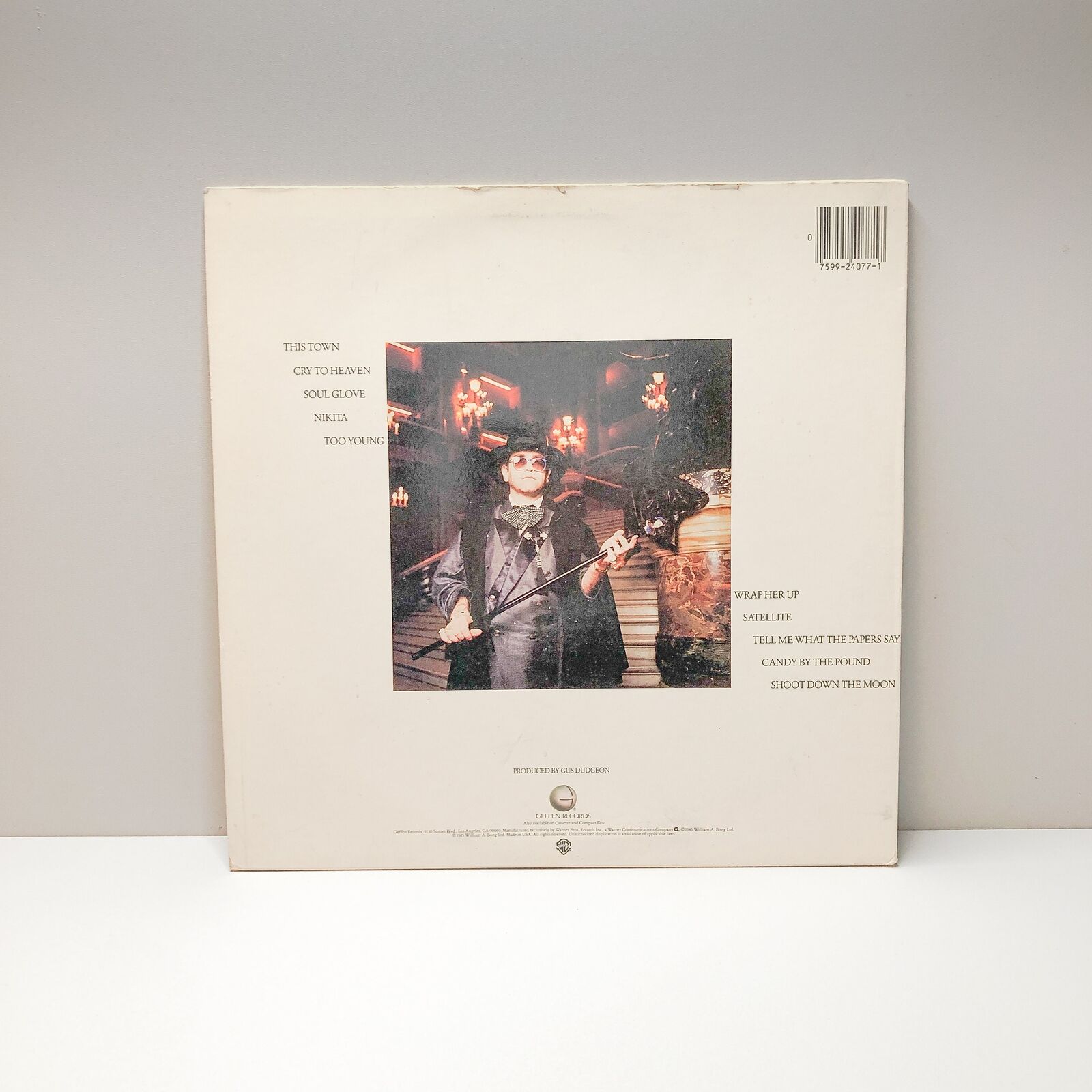 Elton John - Ice on Fire - Vinyl LP Record - 1985 (Geffen Records)