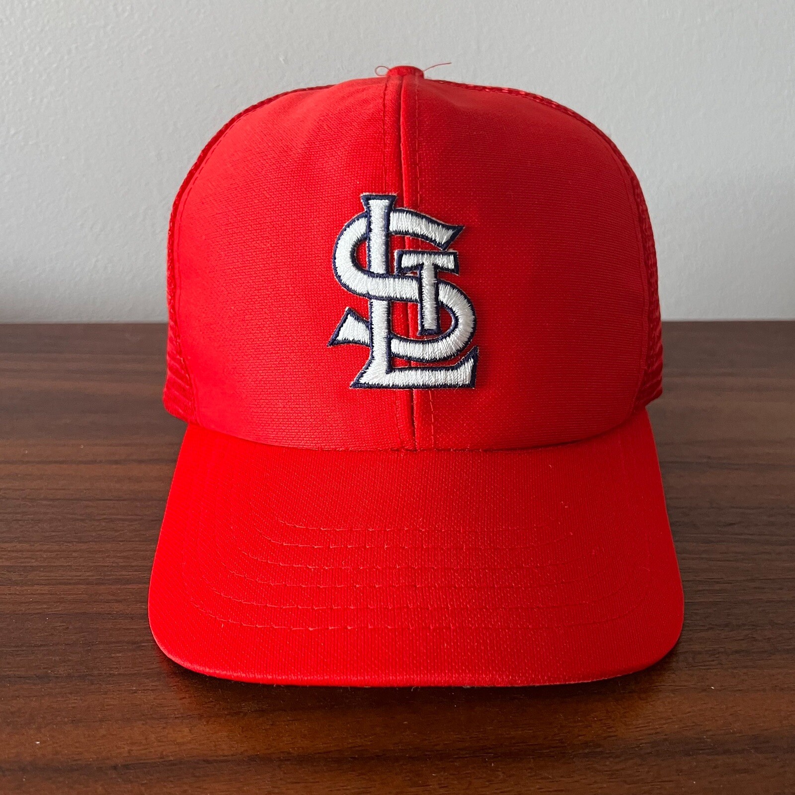 Vintage St. Louis Cardinals Hat MLB Baseball Red Mesh Trucker SnapBack