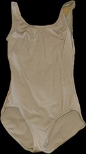 Capezio womens Tank Leotard Tan Beige Size Small Dancewear Gymnastics