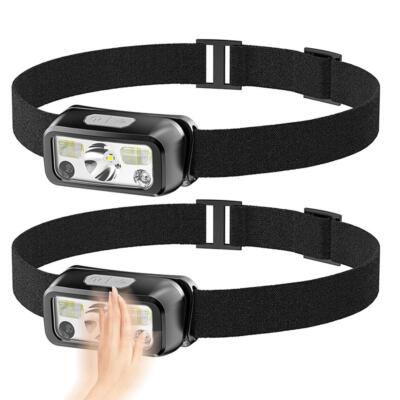 LED Headlamp USB-Rechargeable Headlight Flashlight Zoom Head Torch NEW