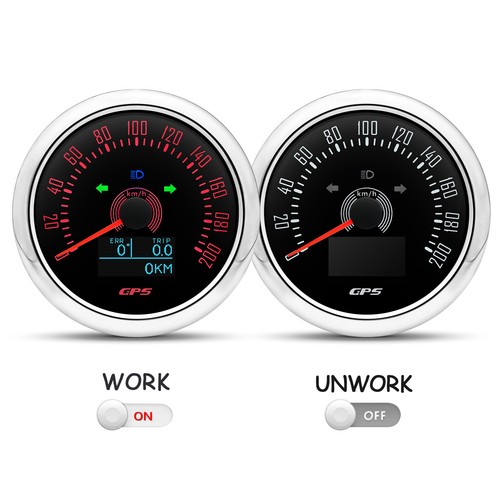 85MM GPS Speedometer 200km/h Gauge with Trip COG for Boat Car Truck Waterproof - Picture 3 of 21