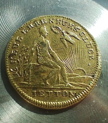 Nuremberg rake penny token Lauer King Friedrich Wilhelm III Prussia 1814