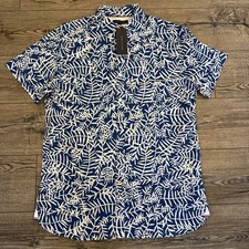 tommy hilfiger short sleeve shirt men L NWT 3726-2