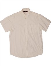 RIFLE Camicia Uomo Manica Corta Grande Bianco Cotone Classico CS15