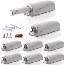 Push to Open Door Latch Cabinet Hardware CBRIVE 8 Pack Magnetic Push Latches ...