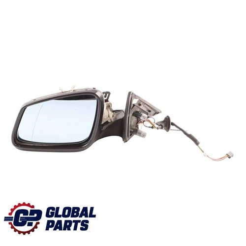 BMW E60 E61 LCI Wing Mirror Heated Left N/S Carbonschwarz Carbon Black