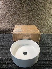 12 Inch Round Bathroom Sink Above Counter Small White Ceramic Vanity Vessel