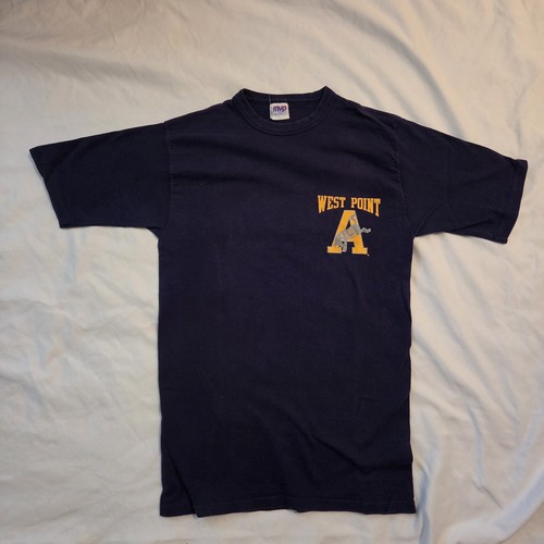 Vintage West Point T Shirt Single Stitch By MVP Corp Army Mule Logo Size Medium