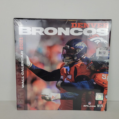 2021 NFL DENVER BRONCOS Wall Calendar 12'' x 12''  New Von Miller Melvin Gordon