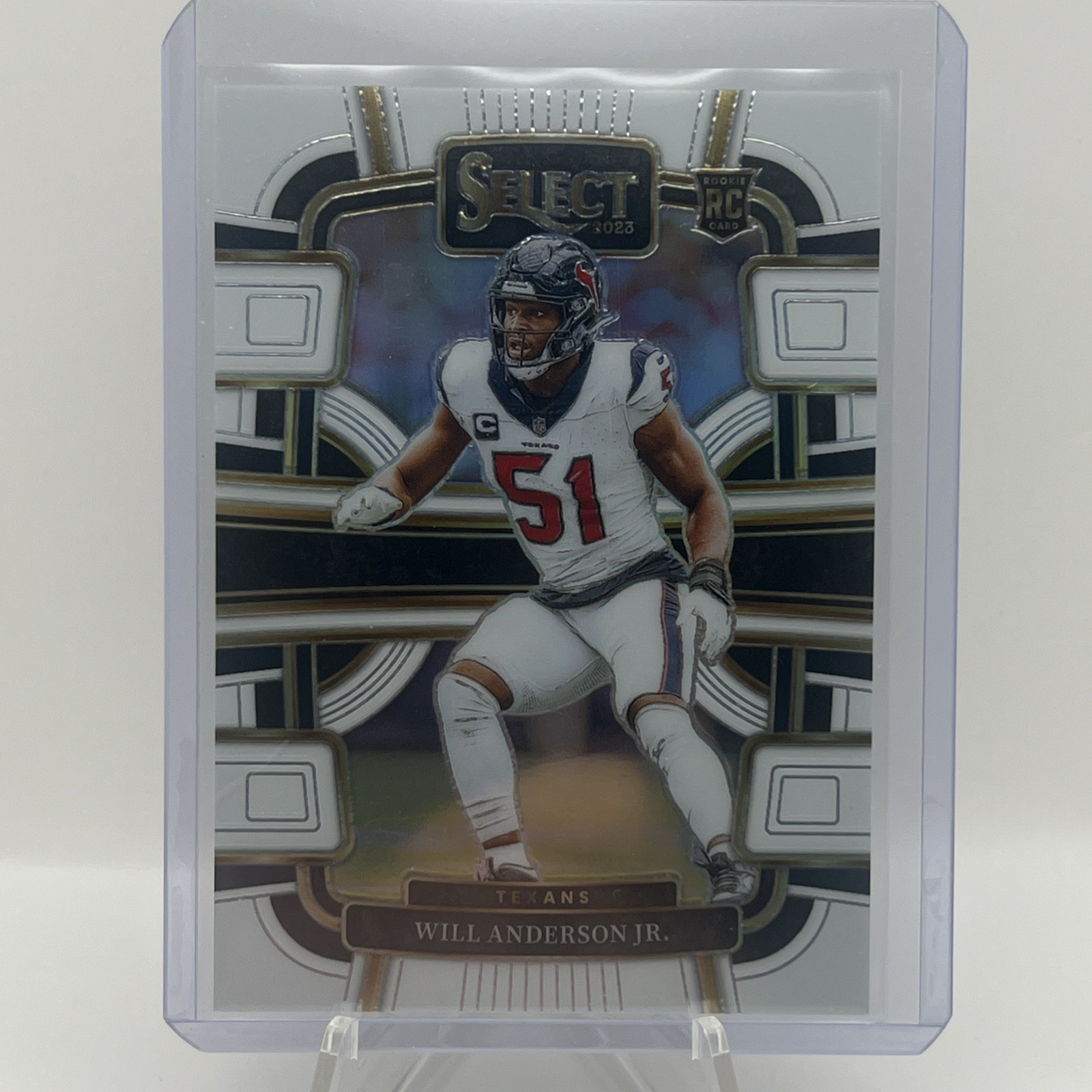 2023 Panini Select CONCOURSE White Prizm /35 Will Anderson Jr #40 RC Texans SSP