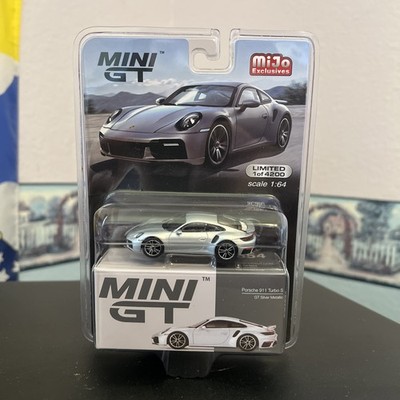  Mijo Exclusives Mini GT 1/64 Porsche 911 Turbo S (GT Silver Metallic)