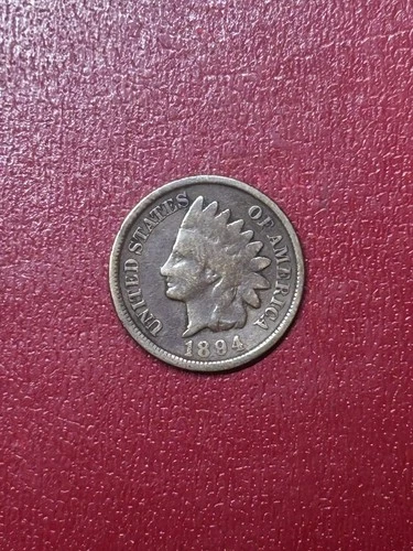 1894 Indian Head Cent Very Good Condition Key Date USA Exact Coin Imaged #CW127