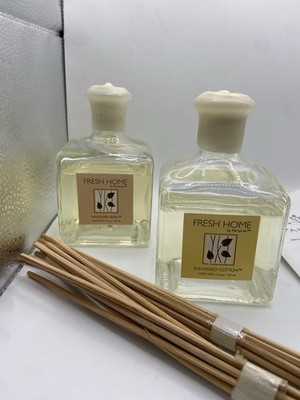 PartyLite Reed Diffuser 2 Pack Mandarin Basil & Sun-Kissed Cotton 5 fl oz