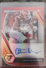 2021 Panini Prizm Draft Picks Autographs Quintin Morris Red Prizm /199  RC