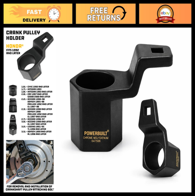 #ad Crankshaft Pulley Removal Tool 50mm Holder for Honda Acura Installer Socket Wre $45.99