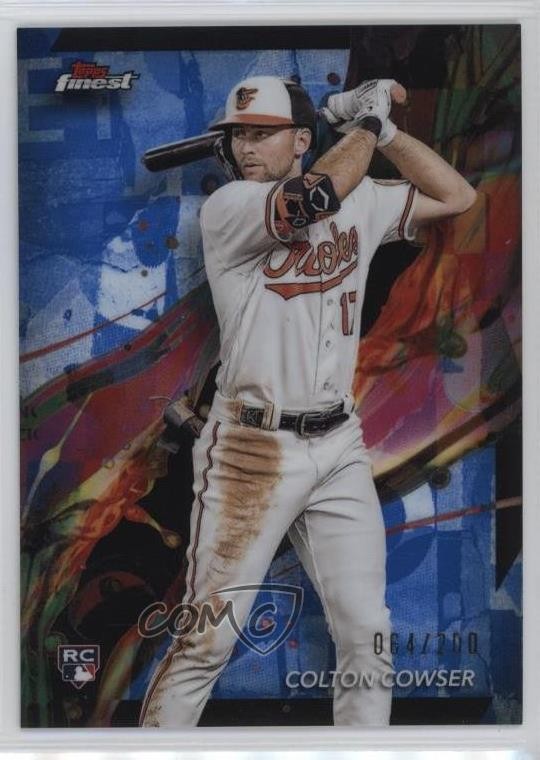 2024 Topps Finest Common Blue Refractor 64/200 Colton Cowser #79 Rookie RC 01nw