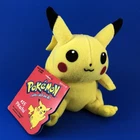 (NEW) 1998 Hasbro | Pokémon Beanie (PIKACHU) 5” Plush Toy Figure VINTAGE Tag