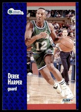 1991-92 Fleer Derek Harper Dallas Mavericks #45