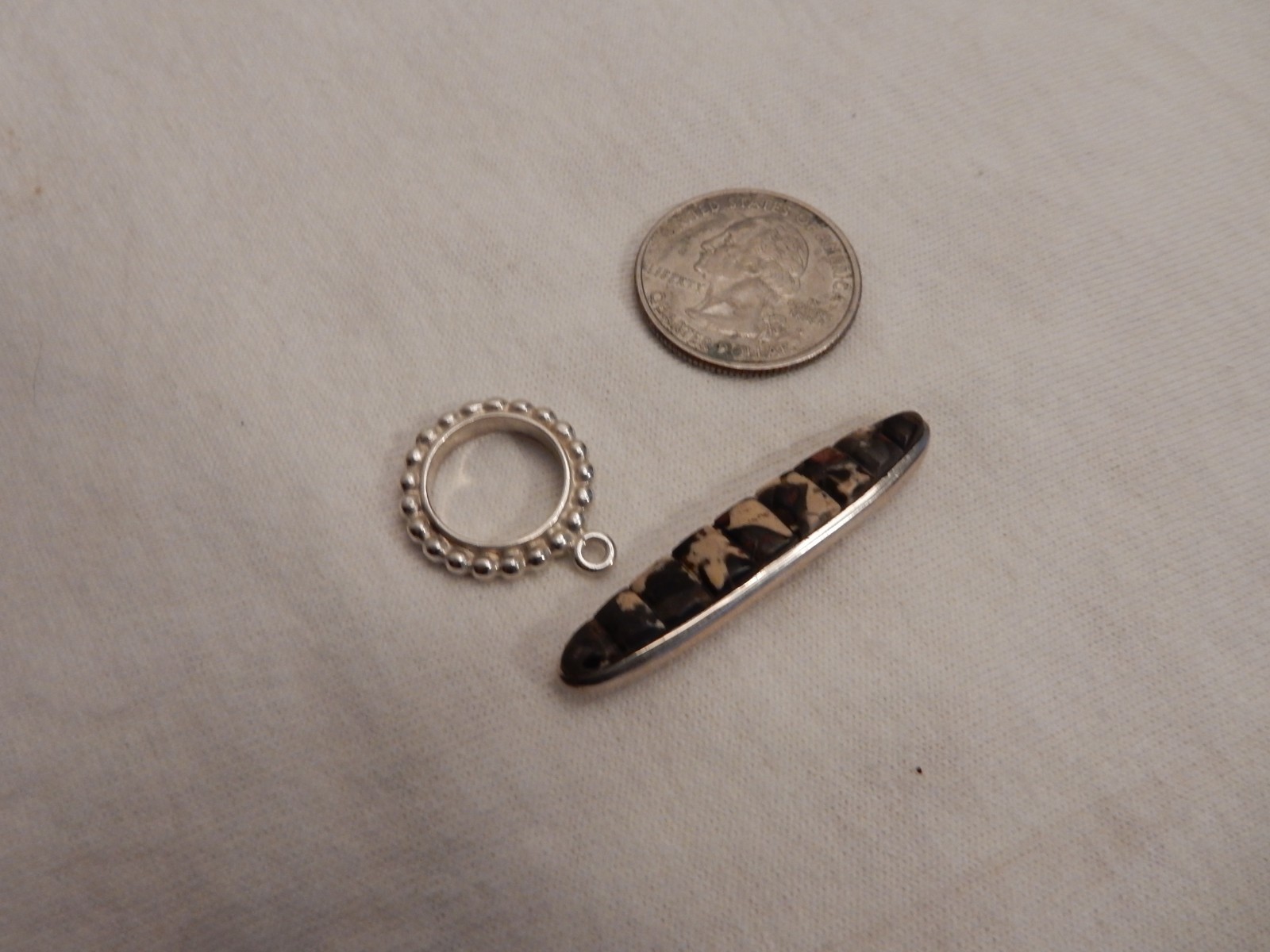 Sterling silver Toggle charm - image 1