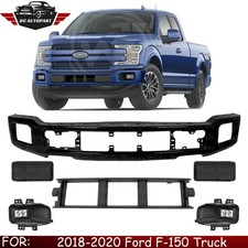 Front Bumper Paintable Fog Light Assembly Kit For 2018-2020 Ford F-150 Truck Front Bumper Paintable Fog Light Assembly Kit For 2018-2020 Ford F-150 Truck