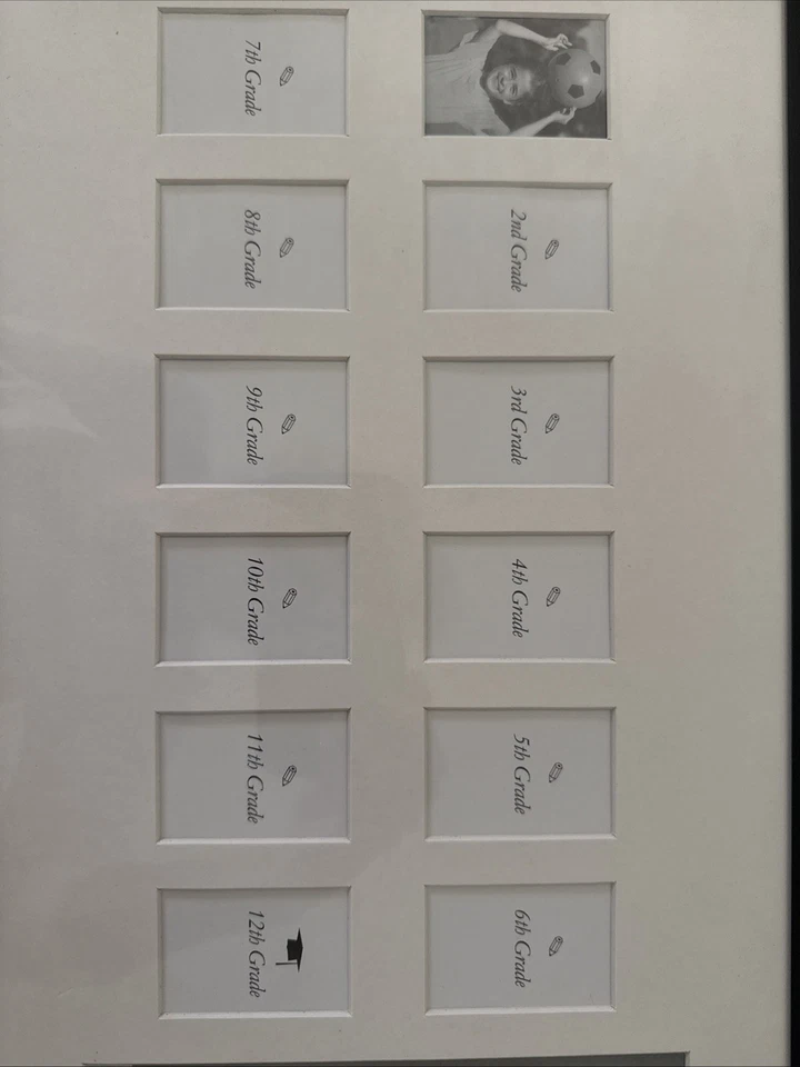 Fetco Collage School Picture Frame 1st - 12th Grade Black 17X9 Vintage 2003 - Image 3 of 4