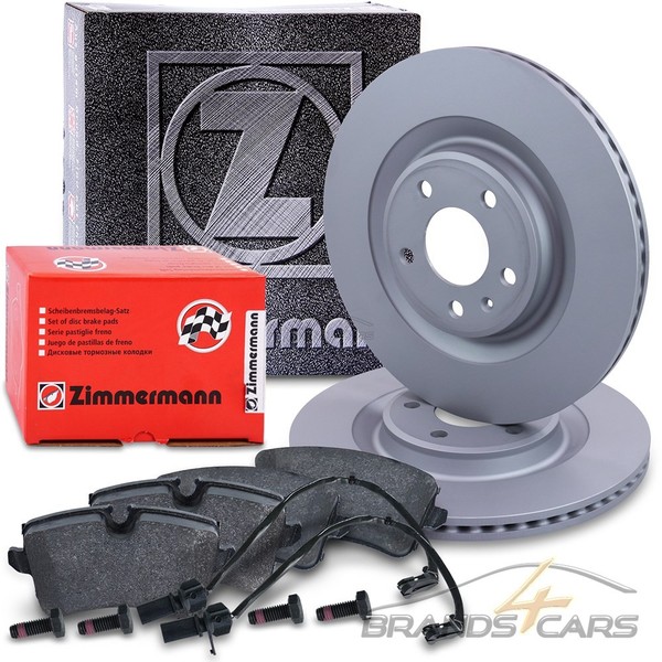 Zimmermann Bremsscheiben Ø330 +BelÄGe Hinten FÜR Audi A6 C7 A7 4G Porsche Macan-image