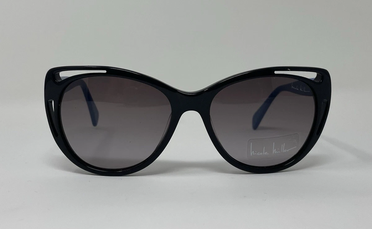 Nicole‎ Miller Eyeglass Frames Subtle Cat Eye Style Black Silver Nicole Miller Cat Eye Sunglasses for Women for sale | eBay main image 2