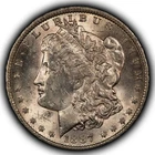 1887-O $1 Morgan Silver Dollar - Frosty BU Semi Key Date - SKU-B4889
